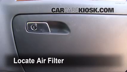 2010 Audi Q5 Premium 3.2L V6 Air Filter (Cabin) Check